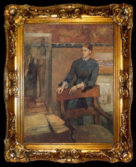 framed  Edgar Degas Helune in the sanctum, ta009-2